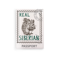 Обложка на паспорт  "Реальные сибиряки. Белка"