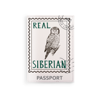 Обложка на паспорт  "Реальные сибиряки. Сова"