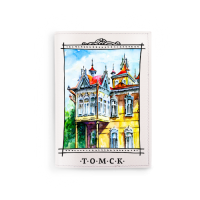 Обложка на паспорт "Дом с жар-птицами" из серии "Томск живописный"